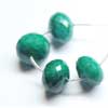 Natural Green Emerald Roundel Faceted beads 4 Beads and Sizes 15mm to 16mm Approx. 